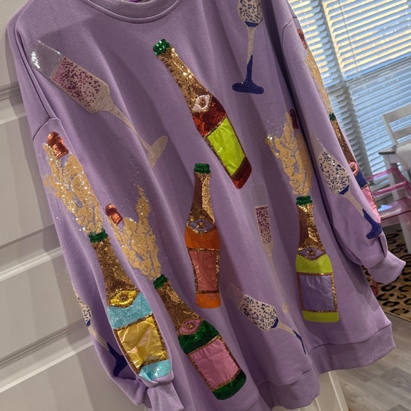 QUEEN OF SPARKLES Purple Celebration Dress - Picture 5 of 5